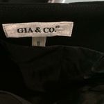 Vintage Gia & Co. Black Crepe Long Formal Skirt with Slit Size 6 Photo 2
