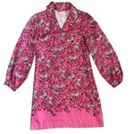 Lilly Pulitzer Wayles Hotty Pink Ring My Chimes Silk Dress Size 8 Photo 1