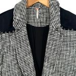 Free People  Black and White Houndstooth Rodeo Blazer Size Small Jacket Photo 4