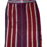 Anthropologie Maeve "Marala" Soft Knit Pencil Midi Skirt Berry Floral Print Photo 6