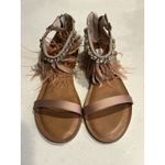 Steve Madden Women's Adore Feather Flat Jewel Blush Multi Sandal 10 New Photo 1