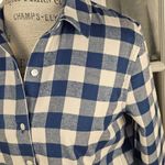 Vineyard Vines  Performance Womens Blue White Buffalo Check‎ Relaxed Shirt 8 Photo 2
