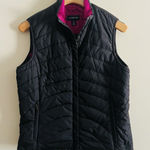 Lands' End  Puffer Vest Womens‎ Size Small 6-8 Full Zip Outdoor Black Pockets Photo 0