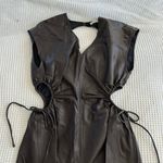 ASTR Leather Midi Dress Photo 3