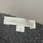 Lou Nardi Collection Textured Stretch Tank Top Black Pucker Crinkle Fabric Small Photo 3