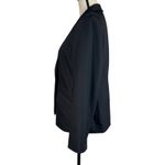 Chico's Chico’s SZ 1 (Medium) Blazer Jacket 1-Button V-Neck Notched Collar Lined Black Photo 6