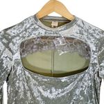 HAH Hot As Hell Velvet Bodysuit Size Small NEW Green Photo 2