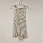 360 Sweater Striped Tank Top Size Small EUC Tan Photo 1