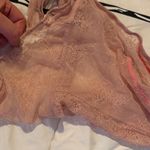 Victoria's Secret  Light Pink Lace High Neck Thong Bodysuit Photo 3