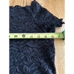 Wishlist Womens Black Lace Stretchy Short Sleeve Top Size S Office Business Photo 4