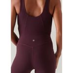 Athleta XS Salutation 7/8 Bodysuit Spiced Cabernet Red X-Small Photo 1