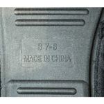 True Religion True Religion Men's Slide Slippers Slip On White Fur Black Denim Small 7-8 NWT Photo 6