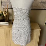 RETROFETE Heather strapless sequin White mini dress Size Small Photo 4