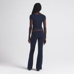 SKIMS Cotton Jersey Foldover Pant in Navy, Size Medium Photo 2