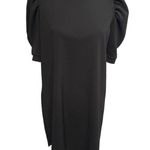 ZARA  Puff Shoulder Short Sleeve Mini Dress Black Size Small Photo 5