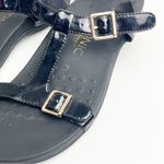 Vionic Adrianne Black Patent Leather T-Strap Two Adjustable Buckles Sandals 6 Photo 5
