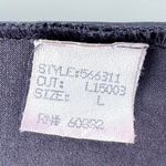 L.E.I Y2K Silver Long Sleeve Top Photo 3