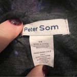 Peter Som Dream Floral Black and Blue Women's Scarf Photo 1