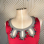 Boden WH188 Red Sheath Applique Keyhole‎ Dress Size 2 Photo 1