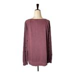 joe's jeans  Collection Sweatshirt Women Small Mauve Purple Izzy Grommet Pullover Photo 2