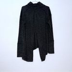 Free People We The Free Gray Tunic Top SZ M Split Back Turtleneck Photo 3