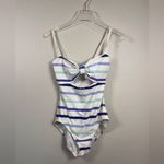 Kate Spade  new york provincetown striped cutout one-piece swimsuit size small‎ Photo 1