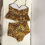 Kortni Jeane swimsuit! Leopard cheetah, jaguar, animal print swimsuit size small Photo 3