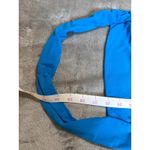 Lulus NWOT  Small Attractive Radiance Bright Blue Mesh Ruched‎ Halter Mini Dress Photo 5