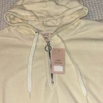 Como vintage NEW!  Fleece Hoodie Sweatshirt Size XXL Ivory Pink Purple Geometric Photo 4