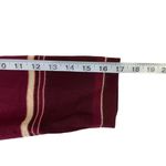 Dress Barn Women's Burgundy & Gold Stripped Top Photo 5