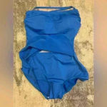 Source Unknown Women’s Blue Around the Neck One Piece Photo 4