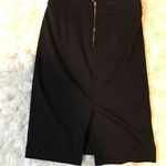 NY & CO GOLD FLAT STUDDED SLIT BACK, HIGH WAIST PENCIL SKIRT Black Size 0 Photo 1
