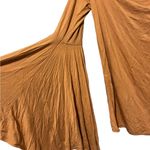 Urban Outfitters  yellow orange long bell sleeve blouse size large Photo 2