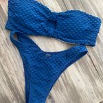 SheIn Blue Bandeau Bikini Photo 0