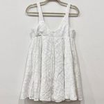 Amanda Uprichard  Eloise Textured Mini A-Line Dress Odyssey White Women's Small Photo 3