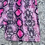 Boutique Pink Snake Biker Shorts Photo 5