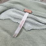 Free People  Daisy Sweatshirt Washed Army Green Small S Oversized Heart OB1899422 Photo 5