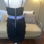 Miss Me  Couture Cocktail Little Black Dress Purple Trim Photo 9