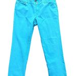 Lauren Ralph Lauren Modern Straight Ankle Jeans in Teal, Size 18W​​​ Blue Photo 0