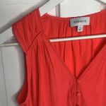 Evereve Coral Pink Sleeveless Button-front V-neck Tank Top Sz S W-074 Photo 1