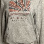 Hurley  grey cotton graphic fleece pullover hoodie/hooded sweatshirt Size Small Photo 1