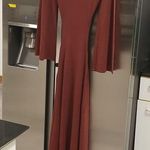 Cult Gaia ππ Carla Knit Dress ~ Full Length Gown Cut-Out Ember Brown Medium NWT Photo 8