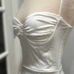 White Satin Corset Dress Size XS Photo 2