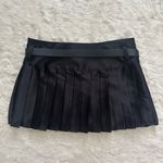 Baby Phat  x Forever 21 Skirt Pleated Mini Satin Jeweled Belt Y2K Black Sz XS Photo 3