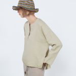 ZARA NWT BUTTON UP LINEN SHIRT LAGENLOOK XS FITS LIKE MEDIUM Photo 5