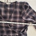 American Eagle  Outfitters Dark Plaid Long Sleeve Dress Photo 8
