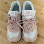 New Balance 574 Size 6 Women's Pink and White Sneakers WL574NE2 Photo 8