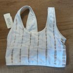 Gilly Hicks NWT  Reversible Sports Bra in White and Tan size small Pink Photo 4