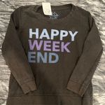 Chaser black happy weekend sweatshirt  Size M Photo 0