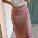 Windsor Pink Satin Midi Skirt Photo 0